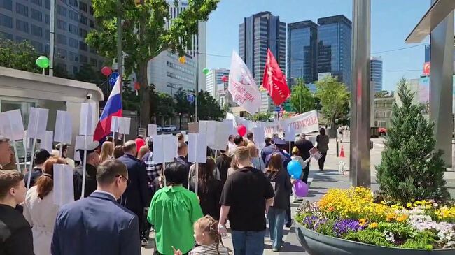 В Сеуле прошло шествие "Бессмертного полка"